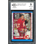 1989-90 O-Pee-Chee #232 Theo Fleury Rookie Card BGS BCCG 9 Near Mint+